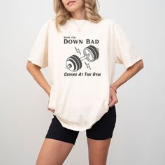 Unisex Tees - Materials: 100% Combed Ringspun Cotton; Light Fabric (4.3 Oz/Yd (146 G/M)); Runs Bigger Than Usual - Size: Available In S, M, L, Xl, 2xl - Fast Shipping: Printed And Shipped Directly From Usa. - Great Gift Ideas: Buy It Now And Make It A Great Gift For Yourself Or Your Beloved Ones On Birthday, Halloween, Christmas, New Year, Father's Day, Mother's Day, Anniversary Day, Valentine... Gym Shirts For Women, Funny Gym Shirt, Down Bad, Poet Shirt, Funny Gym Shirts, Simple Outfits For School, Funny Gym, Gym Shirt, Great Gift Ideas