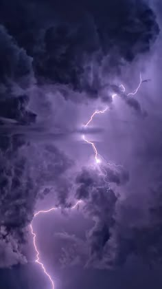 a lightning bolt is seen in the sky