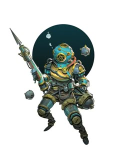 Astronaut And Diver, Diver Suit, Ww1 Trenches, Dnd Pirate, Knight Helmet, Dnd Minis, Armor Ideas, Age Of Sail, Dnd Races