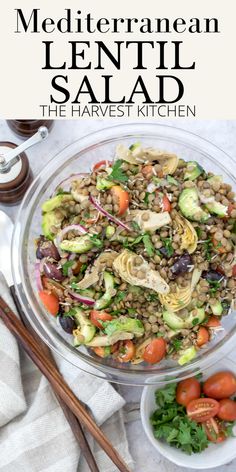 this mediterranean lentil salad is the perfect side dish for any meal