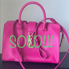 Like New Ysl Saint Laurent Baby Monogramme Cabas Satchel Bubblegum Pink. See Last Pic For Further Information. Rupert Sanderson Shoes, Dior Necklace, Ysl Saint Laurent, Chanel Tote, Saint Laurent Bags, Yves Saint Laurent Bags, Large Leather Tote, Beautiful Handbags, Envelope Bag