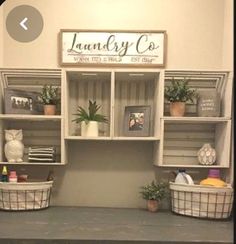 the laundry room is clean and ready to be used as a place for washroom