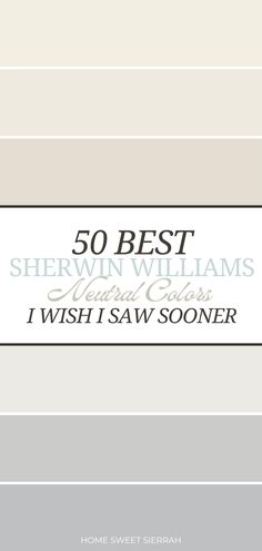 Create a harmonious home with Sherwin Williams' top 50 neutral paint colors. This comprehensive collection offers endless possibilities for your interior design scheme. From light and airy bathroom hues to cozy bedroom tones, find the perfect neutral palette to unify your whole house. Sherwin Williams Light Paint Colors, Sherwin Williams Minimalist Palette, Deep Neutral Paint Colors, Whole House Sherwin Williams Paint, Cozy Light Paint Colors, Light Warm Grey Paint Colors, Farmhouse Living Room Paint Colors Sherwin Williams, Paint Colors With Light Oak Floors, Create Sherwin Williams