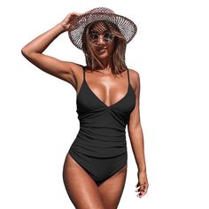 You'll love the simple, sexy style of this women's Cupshe swimsuit, featuring a plunging neckline You'll love the simple, sexy style of this women's CUPSHE swimsuit, featuring a plunging neckline Tummy slimmer Plunging V-neck Shirred detailsFIT & SIZING Adjustable straps Removable bra cups Medium-ImpactFABRIC & CARE Shell: chinlon, spandex Lining: polyester, spandex Hand wash Imported Size: X Large. Color: Black. Gender: female. Age Group: adult. Manifesting Lifestyle, Color Compliments, Cheeky One Piece Swimsuit, Swimsuit Wrap, Tummy Slimmer, Cupshe Swimsuits, Plunging One Piece Swimsuit, Halter One Piece Swimsuit, 1 Piece Swimsuit