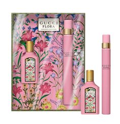 Mini Perfume Set, Gucci Flora Perfume, Gucci Flora Gorgeous Gardenia, Flora Gucci, Gardenia Flower, Gucci Flora, Pear Blossom, White Gardenia, Mini Perfume