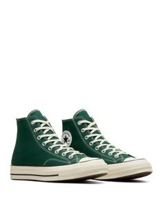 Converse Unisex Chuck 70 High Top Sneakers Sporty Green High-top Cotton Sneakers, Green Converse High-top Sneakers For Spring, Spring Green Converse High-top Sneakers, Green Converse Cotton Sneakers, Green Cotton Converse Sneakers, Green Chuck 70, Chuck 70 High Top, Chuck 70, Comfortable Sneakers