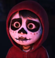 Coco - Winner of the Golden Globe Awards 2018 for Best Motion Picture - Animated Face Paint, Coco, Mask, Paint, Halloween, Red