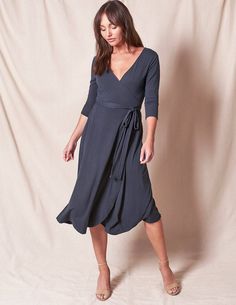 Bamboo / Organic Cotton Wrap Dress — Sivana