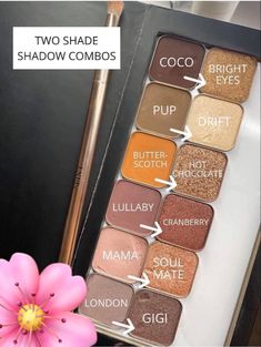 Seint Eyeshadows For Brown Eyes, Pinkish Brown Eyeshadow, Seint Tawanda Eyeshadow, Senegence Makeup