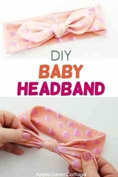 the diy baby headband is easy to make