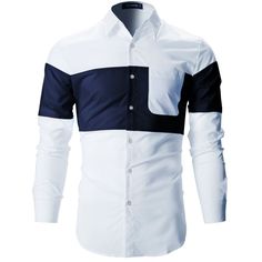 Contrast Two-Tone Shirts – Stylezme#instagood #like #instalike #like4like #follow #fb #taptap #l4l #photooftheday #picoftheday #happy #me #instadaily #lgbt #gay #instaphoto #ootd #pool #poolparty #stripes #shirt #sunglasses #menstyle #menfashion #sun #life #instalife #sunday #funday Blazers For Men Casual, Slim Fit Blazers, Fashion Suits For Men, Mens Fashion Casual Outfits, Men Shirt Style, Blazers For Men