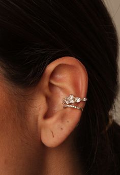 Ear Cuffs Silver, Piercing Cartilage, Pierced Ear, Fake Piercing, Gold Ear Cuff, Sand Casting, Silver Ear Cuff, Mini Hoop Earrings, Tiny Earrings