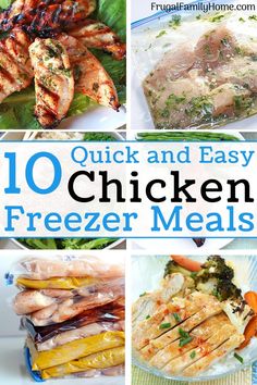 chicken and easy freezer meals are the best way to keep your family busy this winter