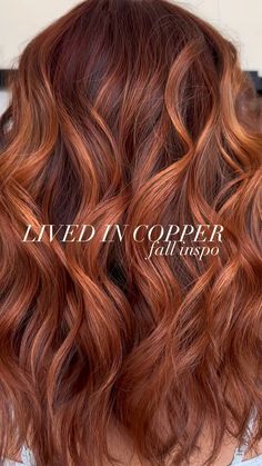 Instagram Hair Color Cowboy Copper, Cowboy Copper With Shadow Root, Split Copper Hair, Hair Dye For Cool Skin Tones, Dark Root Red Balayage, Fall Hair Color Inspo 2024, Cowboy Copper With Dark Roots, Dark Auburn With Highlights, Red Bayalage Light Brown Hair