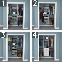 the steps in how to organize a closet