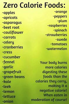 0 calorie foods Low Calorie Foods List, 0 Calorie Foods, Low Calorie Foods, Food Project, Easy Diet, Heart Healthy Diet, Easy Diet Plan