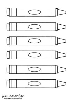 four different types of pencils with the words printable