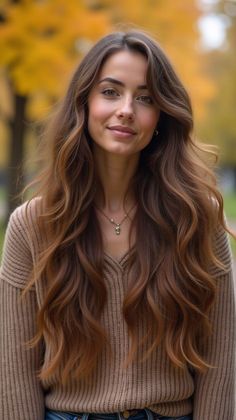 Haircuts For Waist Length Hair, Waist Length Hair With Layers, Long Length Haircut With Layers, Layers For Volume, Brown Hair Pale Skin, Volume Haircut, Long Length Haircuts, Fall Haircuts, Layered Thick Hair