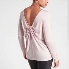 Athleta Waterfall Front Long Sleeve Pink Top New With Tags Size Small Shopping Wishlist, Work And Travel, Oversized Top, Running Tops, Turtle Neck Top, Grey Long Sleeve, Pink Tops, Workout Tops, Long Sleeve Pullover