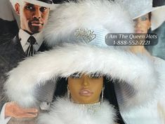 White 401-I Am The Queen Church Hat - Graceful & Timeless