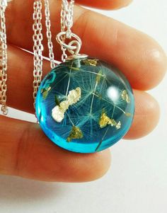 Dandelion necklace Make a wish necklace Botanical jewelry Dandelion jewelry Terrarium necklace Botanical necklace Nature lover gift for her Blue Hypoallergenic Round Pendant Jewelry, Delicate Light Blue Jewelry Gift, Delicate Light Blue Jewelry For Gift, Blue Sterling Silver Birth Flower Jewelry, Blue Sterling Silver Jewelry With Birth Flower, Turquoise Jewelry With Natural Inclusions For Gifts, Blue Round Pendant Necklace With Pressed Flowers, Unique Blue Jewelry With Natural Inclusions, Blue Birth Flower Pendant Jewelry