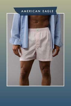 Cotton blend with added stretch for comfort and retention/Soft anti-roll waistband/Buttonless, functional fly Pink Sports Boxer Briefs, Casual Pink Cotton Boxer Briefs, Cotton Boxer Shorts, White Jeans Men, Aerie Bras, Athletic Fit Jeans, Dream Jeans, Mens Stripes, Curvy Jeans