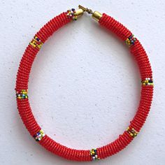 Maasai beaded necklace - Afrilege Masai Beads, Usd Dollar, Necklace Design, Maasai, Latest African Fashion Dresses, Zulu, African Fashion Dresses, Necklace Designs, Rope Bracelet