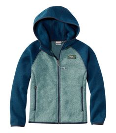 With its fleece warmth, sweatshirt styling, Katahdin logo and fun colorblocking, our updated kids' Sweater Fleece is the perfect layer for the classroom and the world outside of it. Relaxed Fit. 100% polyester fleece, brushed on both sides. Machine wash and dry. Interior is brushed for cozy comfort. Roomy hood for extra warmth. Heritage-inspired Mt. Katahdin logo patch on the left chest. Full-zip with chin guard. Smooth, sweater-knit exterior with an anti-pill finish. Zippered handwarmer pockets Color Block Hoodie For Outdoor Fall Activities, Blue Fleece Hooded Jacket For Outdoor Activities, Color Block Hooded Hoodie For Outdoor, Sporty Color Block Hoodie For Outdoor, Fall Outdoor Color Block Hoodie, Hooded Color Block Hoodie For Outdoor, Long Sleeve Color Block Hoodie For Outdoor, Blue Fleece Jacket With Drawstring Hood For Outdoor, Outdoor Fleece Outerwear With Color Block