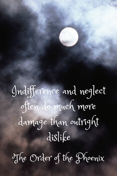 the moon and clouds with an inspirational quote