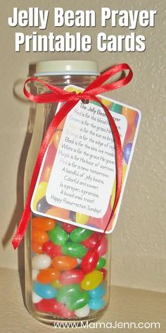 jelly bean prayer printable cards in a jar