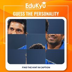 an advertisement for a tennis player with four different faces and the words guess the personality find the hit in caption