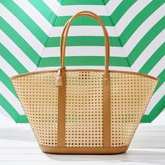 Waterproof Caning Wide Tote