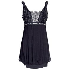 Guaranteed authentic Collette Dinnigan black empire waist jeweled deep V neck dress. Exquisite lace inserts around the top. The bust area front and rear is adorned with sublime black bead and sequin work in a floral pattern. The straps are encrusted with the same work creating beautiful detail. Peau de soie empire band is adorned with diamantes in various sizes and shapes. The body of has a beautiful drape of semi sheer silk gauze. The bottom has a 3" band. Gauze portion is fully lined. Hidden s Collette Dinnigan, Lace Beading, Jewel Dress, Deep V Neck Dress, Designer Evening Dresses, Empire Waist Dress, Empire Dress, Beautiful Clothes, Lace Insert