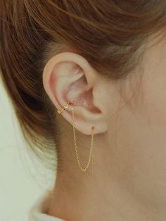 Editor's NoteShertz is a jewelry brand with a feminine classic urban sensibility that gives a new sparkle to the moment of the user and warmly shines the time. - Zigzag shaped earcuff with chain layering- Good to wear alone or layer with other items- Feminine and lovely mood- Daily point item Measurements (in.)- Cuff: 0.39 in.- Chain: 4.33 in. Composition & Care- Silver 925, Nickel-Free Plating- Avoid direct heat and moisture- Keep it in a sealed bagDesigner- by Shertz Everyday Yellow Gold Sterling Silver Ear Cuff, Dainty Yellow Gold Sterling Silver Ear Cuff, Pierced Silver Ear Cuff Gold Plated, Silver Minimalist Gold-plated Cartilage Earrings, Silver Gold-plated Minimalist Cartilage Earrings, Minimalist Silver Gold-plated Cartilage Earrings, Elegant Sterling Silver Ear Cuff With Adjustable Chain, Minimalist Sterling Silver Tarnish Resistant Ear Cuff, Minimalist Silver Gold Plated Cartilage Earrings