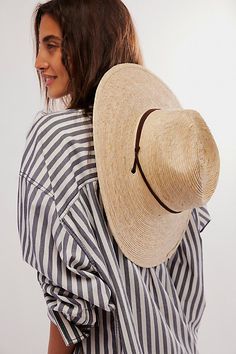 Just as cool as it is classic, this straw hat is featured in a staple wide brim silhouette with contrast strap at center and adjustable chin detail for an always functional fit. **Features:** Straw fabrication, wide brim style, adjustable chin detail, dipped crown **Why We ❤ It:** The perfect piece to take you from landscaping to lounging poolside, this totally timeless lifeguard hat is sure to be your top warm-weather accessory for countless years to come. | Palm Braid Lifeguard Hat by San Dieg Western Brimmed Straw Hat For Everyday, Western Style Brimmed Straw Hat For Everyday, Adjustable Straw Sun Hat For Everyday, Adjustable Wide Brim Boater Hat For Everyday, Adjustable Curved Brim Boater Hat For Everyday, Natural Wide Brim Straw Hat For Everyday, Everyday Natural Wide Brim Straw Hat, Adjustable Toquilla Straw Hat For Everyday, Wide Brim Toquilla Straw Hat For Everyday