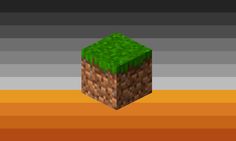 an image of a green block in the middle of a desert with some dirt on it