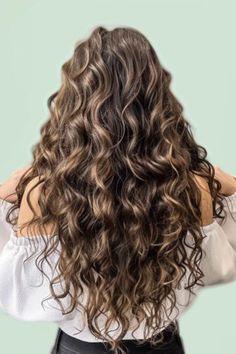 Long Hair Body Wave Perm, Perming Long Hair, Loose Perm For Long Hair, Long Permed Hairstyles Loose, Natural Looking Permed Hair, Loose Perm Long Hair Beach Waves, Long Curly Hair No Layers, Curly Hair Long Haircut, Long Haired Perm