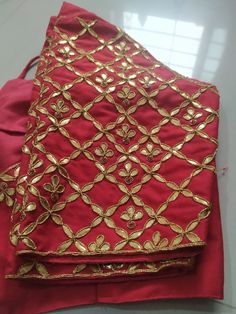 Gotapatti Work Blouses Design, Gota Patti Design