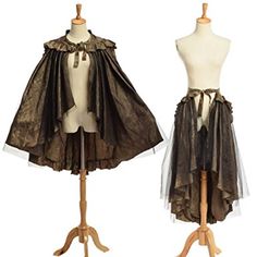 Skirt Cape, Punk Costume, Victorian Bustle, Victorian Skirt, Waterfall Skirt, Brocade Skirt, Bustle Skirt, Steampunk Victorian, Retro Skirt