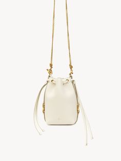 Chloé Marcie Micro Bucket | Chloé US Chloe Logo, Dream Bags, Bag Collection, Chloe Marcie, Feminine Aesthetic, 70s Inspired, Small Purse, Leather Belts, Leather Working