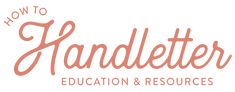 the logo for how to handlette education and tutors, with an orange font that reads