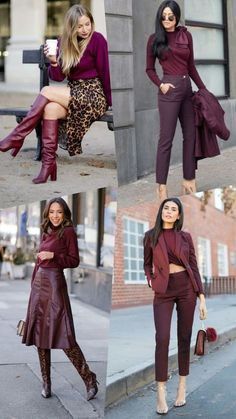 Discover cozy fall and winter outfit ideas perfect for chilly days! From layered looks to soft, warm fabrics, these outfits will keep you stylish all season. Wife Outfits, Burgundy Outfits, Paris Winter, Trendy Fall Fashion, Modeling Poses, Fall Boots Outfit, Chic Winter Style, Fashion Trend Forecast, Outfits For Fall