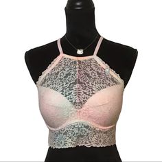 Nwt Pink Multi-Color Lace Push Up Bralette Size: M Color: Baby Pink, Yellow, Blue Lace Push Up (Padded) Adjustable Straps New With Tags Bundle Your Favorites And Get 10% Off And Save On Shipping! Same Or Next Day Shipping On Business Days M-F. Pink Fitted Lace Crop Top, Pink Feminine Bra Friendly Top, Pink Feminine Bra-friendly Tops, Feminine Pink Bra-friendly Tops, Pink Fitted Racerback Bra, Pink Stretch Camisole Bra, Fitted Pink Racerback Bra, Pink Sleeveless Lace Crop Top, Pink Lace Sleeveless Crop Top