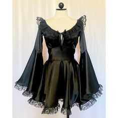 The Deidre Dress in Black - Etsy Terrence Loves You, Vampire Dress, Goth Dress, Gothic Dress, Dolce E Gabbana, Fairy Dress, Gothic Outfits, Goth Outfits, Alternative Outfits