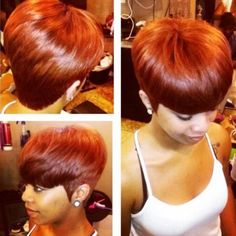 That color is HOT!!! 27 Piece Hairstyles, Wig Installation, Swoop Bangs, Red Pixie, Short Red Hair, Protective Hair, Pixie Wig, Cut Life, Haute Hair