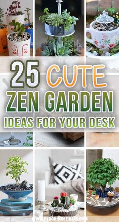 25 cute garden ideas for your desk that are easy to make and great for the home