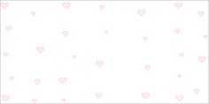 a white background with pink hearts on the bottom and light pink dots in the middle