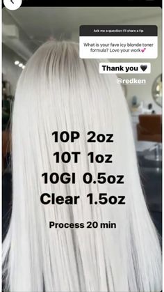 Platinum Blonde Hair Toner Redken, Redken Shades Eq Formulas Platinum, Icy Toner Formula, Platinum Blonde Hair Redken Formula, Redken White Blonde Formula, Platinum Blonde Shades Eq Formula, Redken Platinum Blonde Formula, Platinum Toner Formula, White Blonde Toner Formula Redken