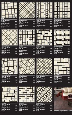 an image of different types of tiles