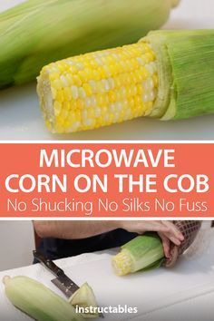 corn on the cob is cut up and ready to be eaten with a knife